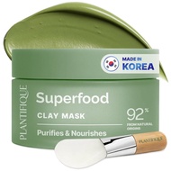 PLANTIFIQUE Korean are lay Mask – Hydrating Mud Mask with Aoado & Superfoods, Dermatologist-Tested f