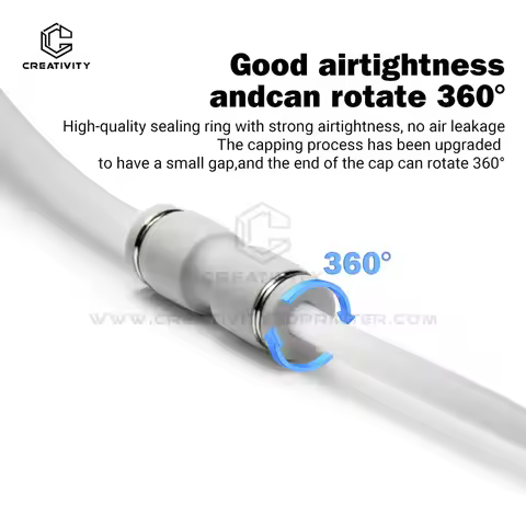 3D Printer PTFE Pneumatic Fitting Tube Connector 1.75mm Filament Extruder Quick Connector for Bambu