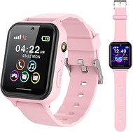 PTHTECHUS Smart Watch for Kids - Boys Girls Smartwatch with 2 Way Phone Need 2G SIM to Call SOS Games Music MP3 Player HD Selfie Camera Calculator Alarm Timer 12/24 Hours for 4-13 Years Old Students