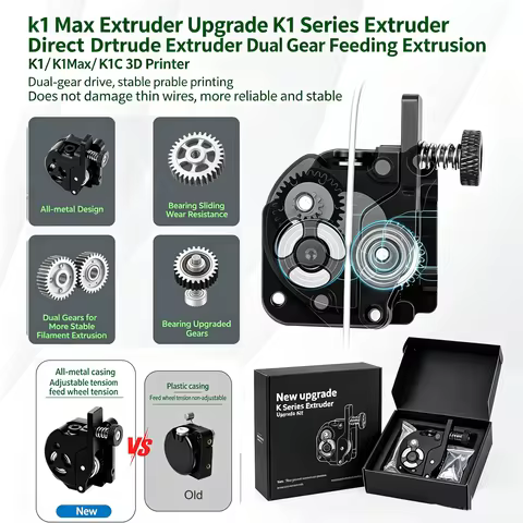 k1 Max Extruder Upgrade K1 Series Extruder Direct Drive Extruder Dual Gear Feeding Extrusion K1c/ K1