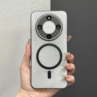 Case honor x9d, honor x9c Transparent Frosted Magnetic Shock-resistant pc Hard case Mobile Phone Pro