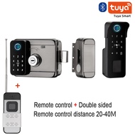 XSDTS Tuya Bluetooth App Support WiFi Waterproof  Smart Door Lock Outdoor Gate Double-sided Fingerpr