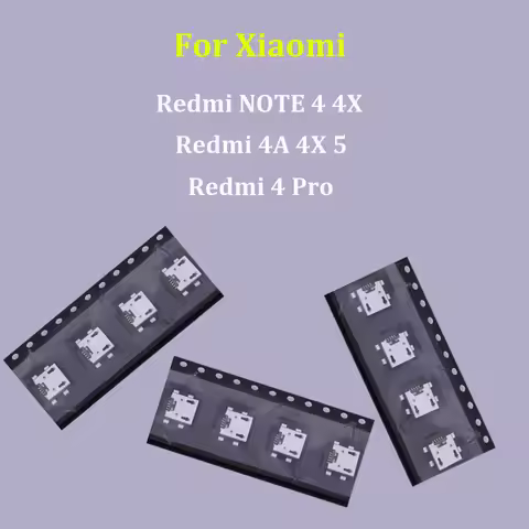 10pcs Micro USB Connector Charge Jack Port Plug Socket Charging Dock For Xiaomi Redmi NOTE 4 4X / Re