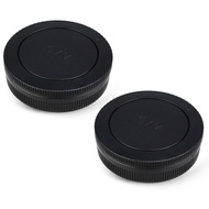 JJC 2-Pack Body Cap and Rear Lens Cap Cover Kit for Canon EOS M50 M50 Mark II M5 M6 M6 Mark II M200 