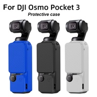 TRADER ซิลิโคนทำจากซิลิโคน ฝาครอบกล้อง ป้องกันรอยขีดข่วน ล้างทำความสะอาดได้ เคสป้องกันรอย ที่มีคุณภาพสูง ป้องกันการตก ตัวป้องกันหน้าจอ สำหรับ DJI OSMO Pocket 3