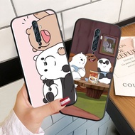 Case For OPPO Reno 2 F 2F 3 4 Pro 4F 5F 5z 10X Zoom Silicoen Phone Case Soft Cover Three naked bears 3