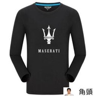 瑪莎拉蒂Maserati 4S店員工裝汽車美容維修工作服純棉春秋裝圓領長袖T恤長袖衣服  露天市集  全台最大的網路購物