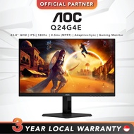 AOC Q24G4E | 23.8" QHD | IPS | 180Hz  | 0.5ms (MPRT) | Adaptive-Sync | Gaming Monitor
