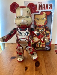 Bearbrick iron man Marvel 2015 mark 42 Damage version 鐵甲奇俠 Ironman 400%