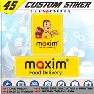 Food Maxim Portrait Online Waterproof Vinyl Sticker Glossy Laminated Landscape/