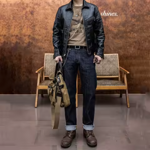 Red Tornado 11.5oz Selvedge Denim Jeans SD107-0002 Slim Straight Fit Summer Amekaji Pants Men