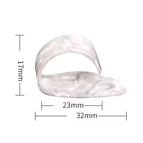 4PCS Right Hand Thumb Finger Guitar Picks Right Set of Fingernails Fingerstyle Pain Prevention Finge