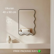 Aesthetic Wavy Mirror 40*60 cm Bedroom Mirror/ Makeup Mirror/