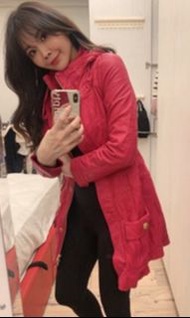Salad Shocking Pink Lamb Nappa Leather Coat 桃紅色 羊仔皮 皮褸 外套