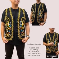Vest Lelaki Sulam Corak Orang Ulu