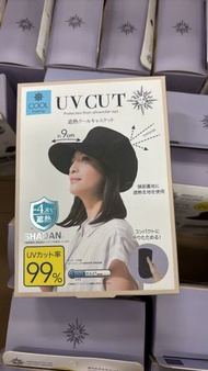日本UV CUT麗意姿 防曬鴨舌帽 黑色【平行進口】