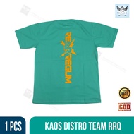 baju distro gaming esports rrq rex regum qeon esports t-shirt original - hijau tosca xxl