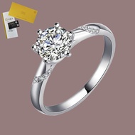 Including GRA Certificate 3 Carat Pt950 Platinum Class D Diamond Ring for Women
