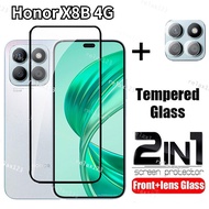 Phone Film Glass 2IN1 Full Screen Protector Tempered Glass For Huawei Honor X8B HonorX8B 4G X 8B x8b