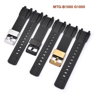 topselling✳☍For Casio G-shock Mtg-b1000 G1000 Sport Metal Loop Hoop Watchband Bracelet Accessories Rubber Replacement Wa