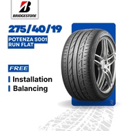 [Free Installation] 275/40/19 Bridgestone Potenza S001 - Runflat (Year 2023) New Tyre Tire Tayar
