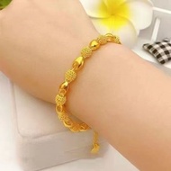 Fashionable Vietnamese Sand Gold Elegant and Exquisite Bag D Bracelet Jewelry Versatile Plump Women 