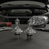 TCYATO Motorcycle Halogen Headlight Bulb H4 9003 HB2 6000K 12V 35W/35W 3-Pin Accessory  Mentol Lampu