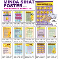 MINDA SIHAT POSTER BIMBINGAN DAN KAUNSELING TEACHING AIDS SEKOLAH SCHOOL