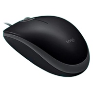 logitech 羅技 有線靜音滑鼠 黑 M110