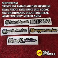 STICKER CUTTING CUSTOM HOLOGRAM CUSTOM NAMA, AKUN IG, DLL