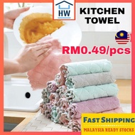 Dishwashing microfiber magic clean kitchen towel sponge alas meja kain lap dapur tisu tissue paper wipes baju kurung