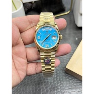 [Top Quality] DD Turquoise Weekly Calendar Type Ladies Watch Men Women Unisex Watch 3255 Fully Autom