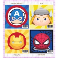 4pcs Superheroes Series DIY Paint By Numbers Small Size Number Painting (20x20cm)