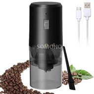 Others - 可調整研磨電動咖啡磨豆機，配備1200mAh陶瓷錐形刀片及USB充電，適用於咖啡豆