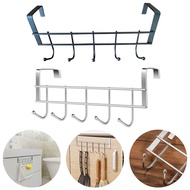 Stainless Steel 5 Hooks Over Door Clothing Hanger Rack Holder Shelf Organizer