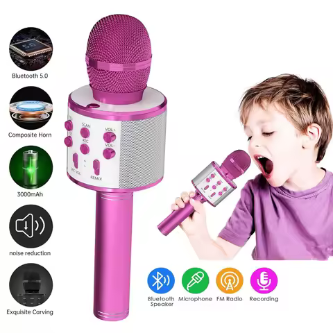 Kids Karaoke Microphone for Girl Toys,Christmas Birthday Gifts Ideas for 3 4 5 6 7 8 9 10 Year Old G