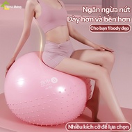 Gym Ball, MILADA yoga Steam Ball, Explosion-Proof Thick Rubber Material, Included Inflatable Tube
