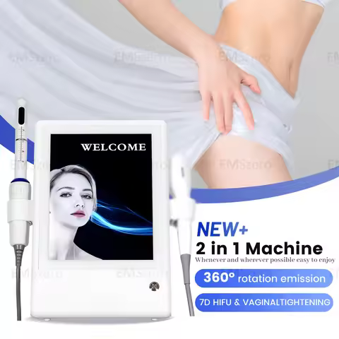 2 in 1 7D HIFU Machine Facial Lifting Skin Tightening Vaginal Tightening Beauty Salon Equipment