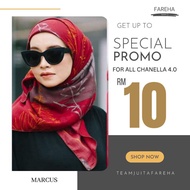 TUDUNG BAWAL COTTON CHANELLA FAREHA /COTTON LEMBUT
