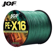 JOF 300M X16 100% PE Braided Fishing Line Strong Sea Fishing Wire Braided Line