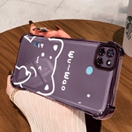 HP Casing for Realme C21Y Realme C25Y C21 C15 Case Protective Casing Silicone Softcase Cute Bear Cas