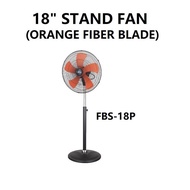 FUJIBIN 18" Orange Fiber 5 Blade Stand Fan FBS-18P