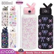 HYD 800ML Thermos Bottle  Portable Aquaflask Tumbler Vacuum Sports Bottle Printed Water Bottle Kitch