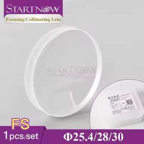 Startnow 1PC WSX Laser Collimator Lens Quartz D25.4 D28 D30 F60/75/100/125mm Focusing Lenses For Fib