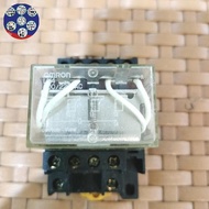 Relay Ly4 220Vac 125Vdc + Socket 14 Pin Original Omron Relay Omron Forsale