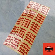 MERAH Daytona Japan Red Rim Sticker Cutting Motif Cutting Bright Red Color Like Original