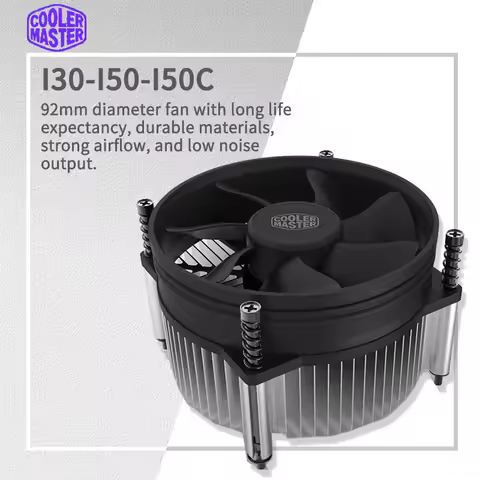 Cooler Master I30 I50 I50c MINI CPU Cooler 2600 RPM Quiet Fan For Intel LGA115X 1200 And M-ATX Radia