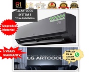 【81Aircon】 LG ARTCOOL SERIES AIRCON SYSTEM 3【5TICKS】【WIFI/R410】