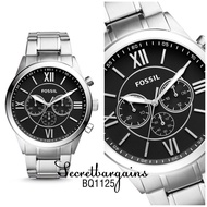 FOSSIL FLYNN CHRONOGRAPH STAINLESS STEEL WATCH BQ1125