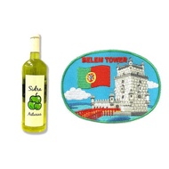 葡萄牙蘋果酒造型磁鐵+葡萄牙貝倫塔貼布繡【2件組】文青吸鐵 食